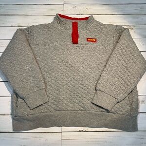 NFL Kansas City Chiefs Gray Quilted Women’s Sweater Sz XXL